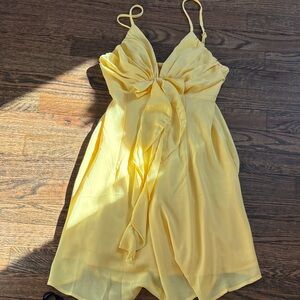 Hello Molly Lemon Spaghetti Strap Dress